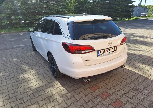 Opel Astra cena 65900 przebieg: 102300, rok produkcji 2018 z Mysłowice małe 56